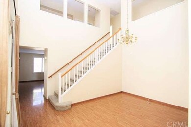 Dining room with staircase