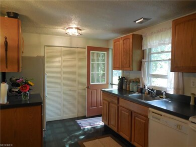 Nice Kitchen opens to a back patio. All appliances