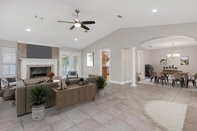 View of Dining and Living Area