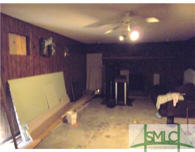 Other. Unfinished area, with large brick fireplace