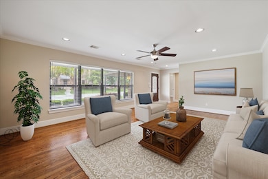 Virtual staged living room
