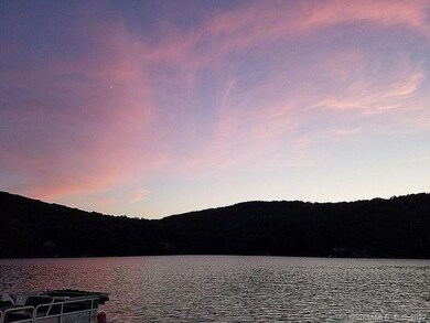 Westerly sunset over Lake Waramaug.