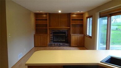 Kitchen is open to the family room