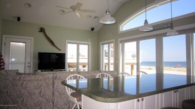 Center Island and Living Room