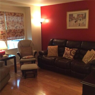 livingroom with hardwood