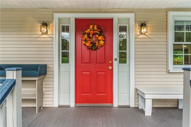 Welcoming front door.