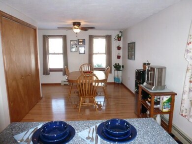 View from kitchen to dining room....