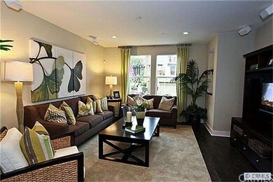 Spacious living room, as shown in the model