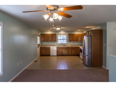 Living room into Kitchen