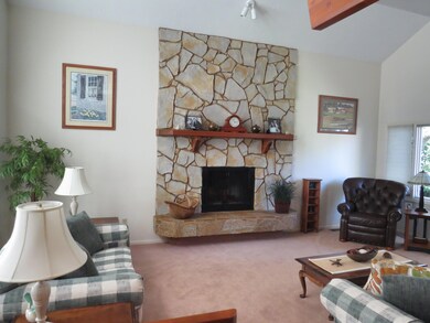 Living room w/ fireplace