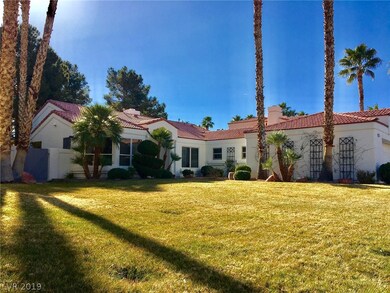 Backyard with mature Palms