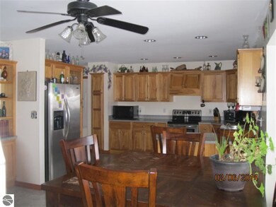 Custom built Hickory cabinets.