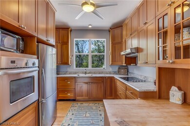 Left living area kitchen