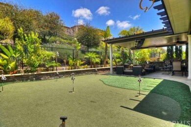 Resort style backyard with greenbelt hill