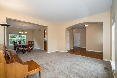 Looking from the flex room into the formal dining 