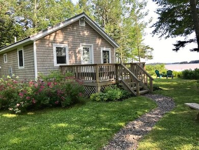 Front deck & entry.