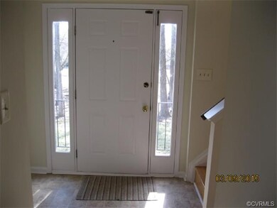 Bright Foyer with new vinyl flooring