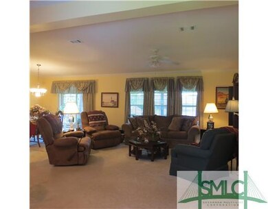Exterior Front. Open floor plan. View from foyer.