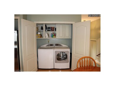 Laundry Closet in Kitchen for convenient use