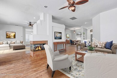 Living room - virtually staged