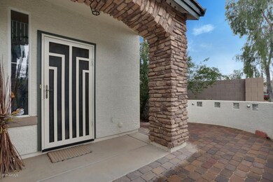 Stone Front with Security Door