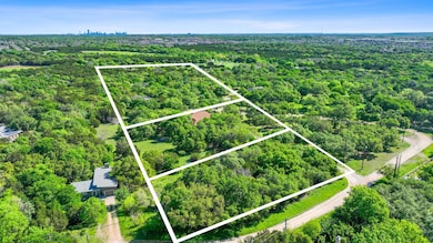 Bird's eye view with a forest view