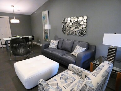 Living room and dining area