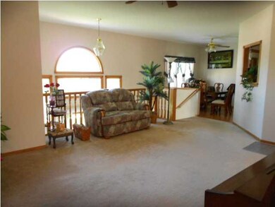 Living room view 2 looking toward mid-level walk o