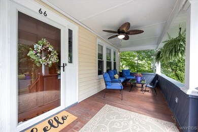 Enjoy the front porch and watch the world go by.