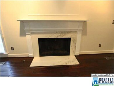 Gas fireplace in the living room.