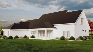 View of front of property featuring a front lawn