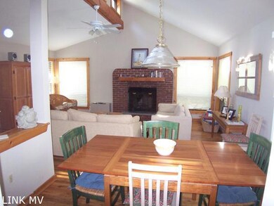 Dining area and living room
