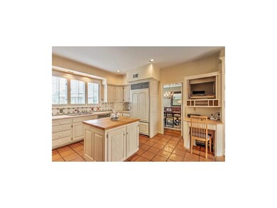 Kitchen with ceramic tile floor