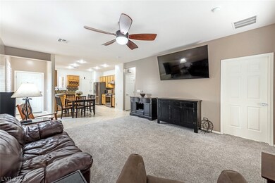 Large screen, wall mounted TV included.