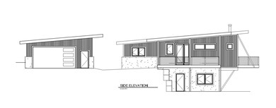 Side elevation Shed roof design