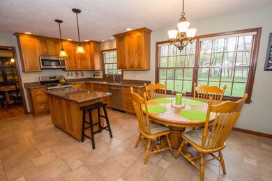 Eat in kitchen with beautiful granite counter tops