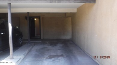 Parking spot & front door