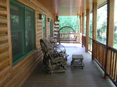Relax on the covered porch