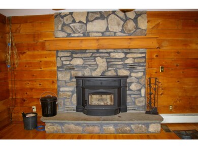 Lovely,classic stone fireplace