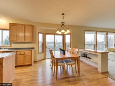 Informal dining room between kitchen family room.