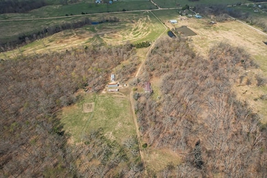 Looking west, the home is on the right side of the