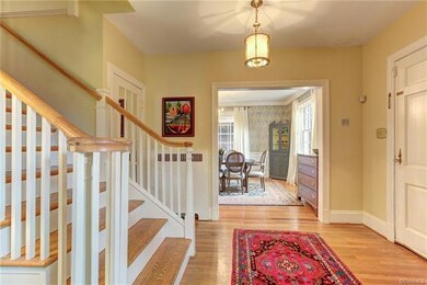 Wood floors flow through the home.