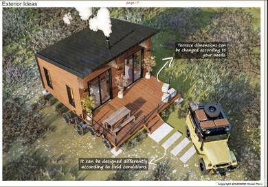 View from above of property