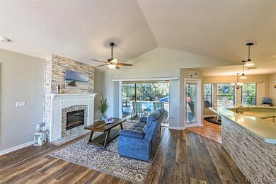 The electric fireplace not only provides great amb