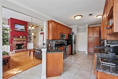 Looking from the kitchen to the living room. This