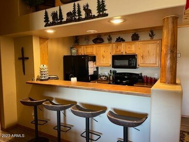 Bar and open kitchen