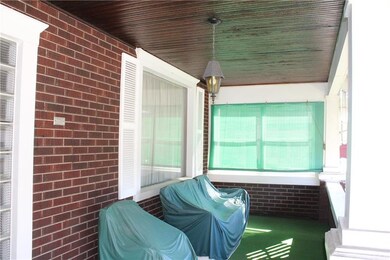 Covered front porch