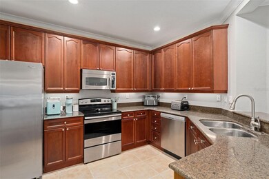 Wood cabinets and solid countertops