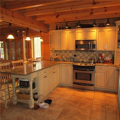 Stainless steel appliances. Granite counter tops. 
