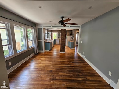 View from Living Room to Dining area and beyond